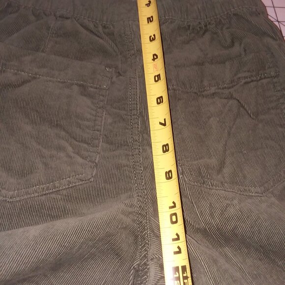 Olive green fine wale corduroy pants - Picture 8 of 13